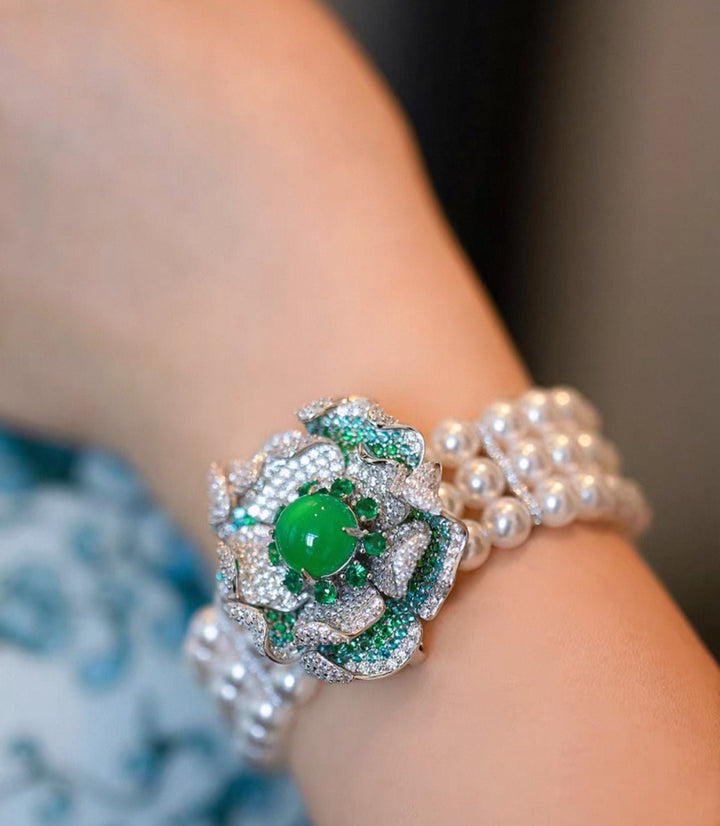 Chalcedony Blossom Bracelet - Gem Vivi