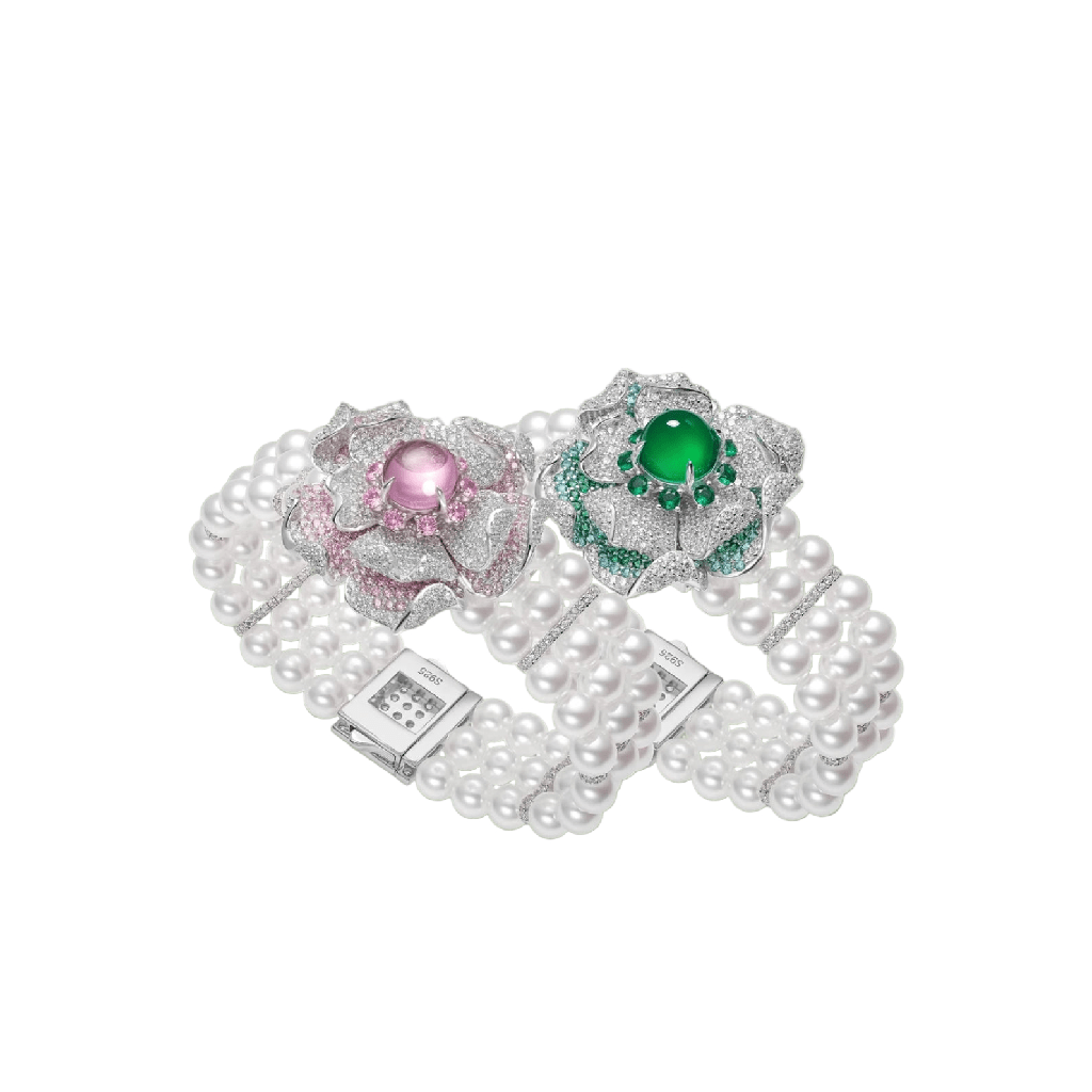 Chalcedony Blossom Bracelet - Gem Vivi