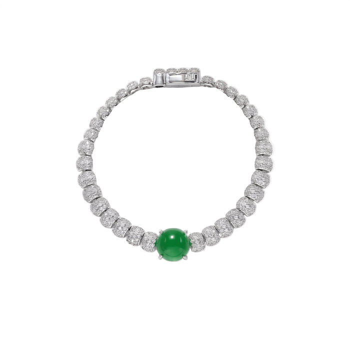 Chalcedony Cabochon Bracelet - Gem Vivi