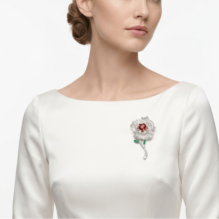 Cherish Floral Brooch - Gem Vivi