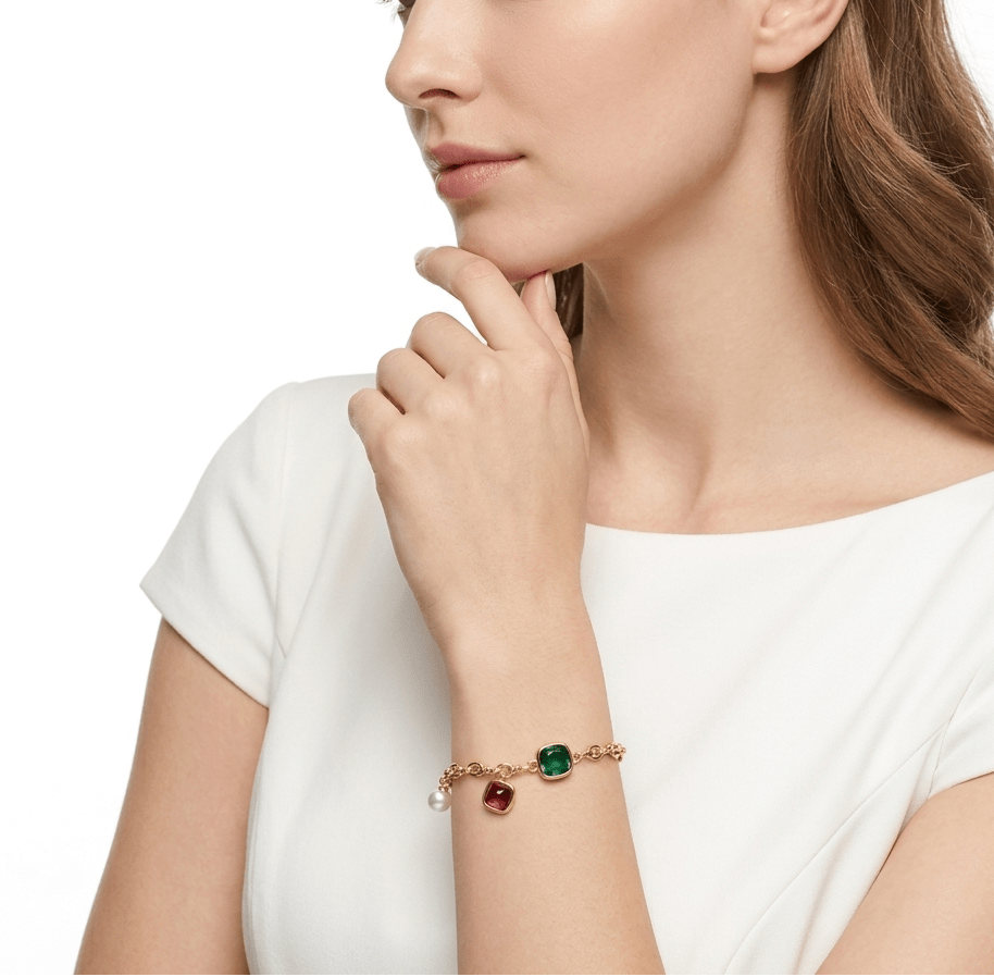Chloe Duo Charm Bracelet - Gem Vivi