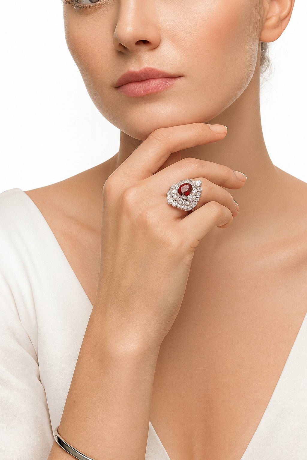 Clara Ruby Radiance Ring - Gem Vivi