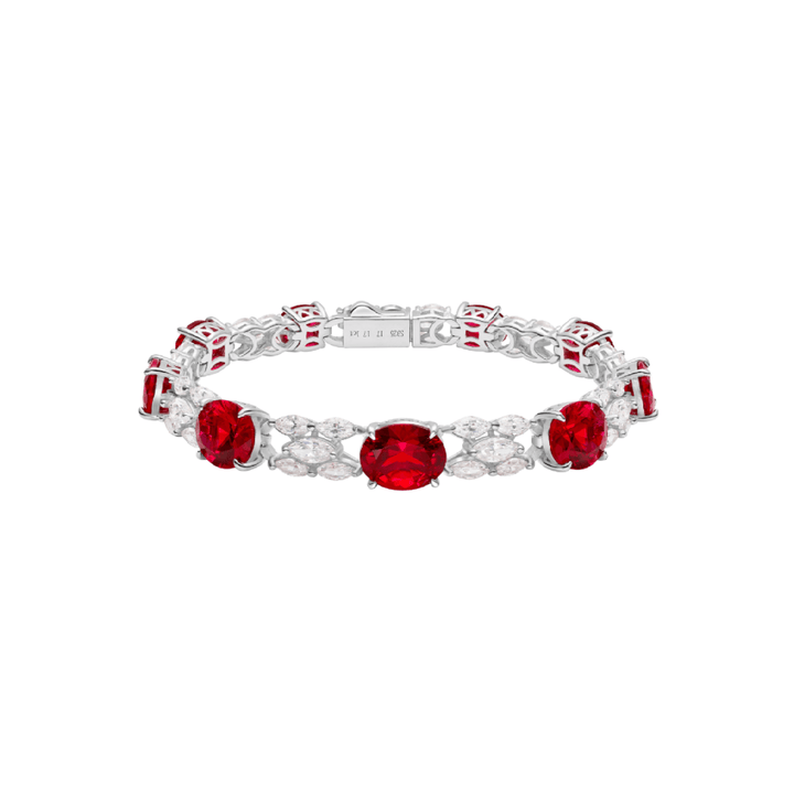 Crimson Ruby Bracelet - Gem Vivi