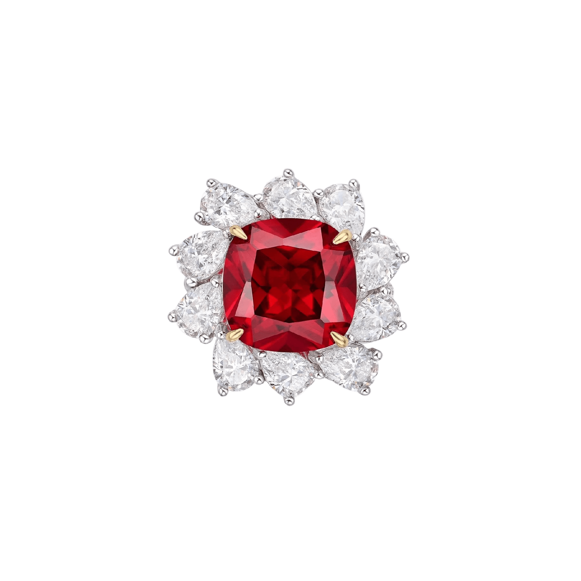 Cyra Radiance Ruby Cushion Ring - Gem Vivi