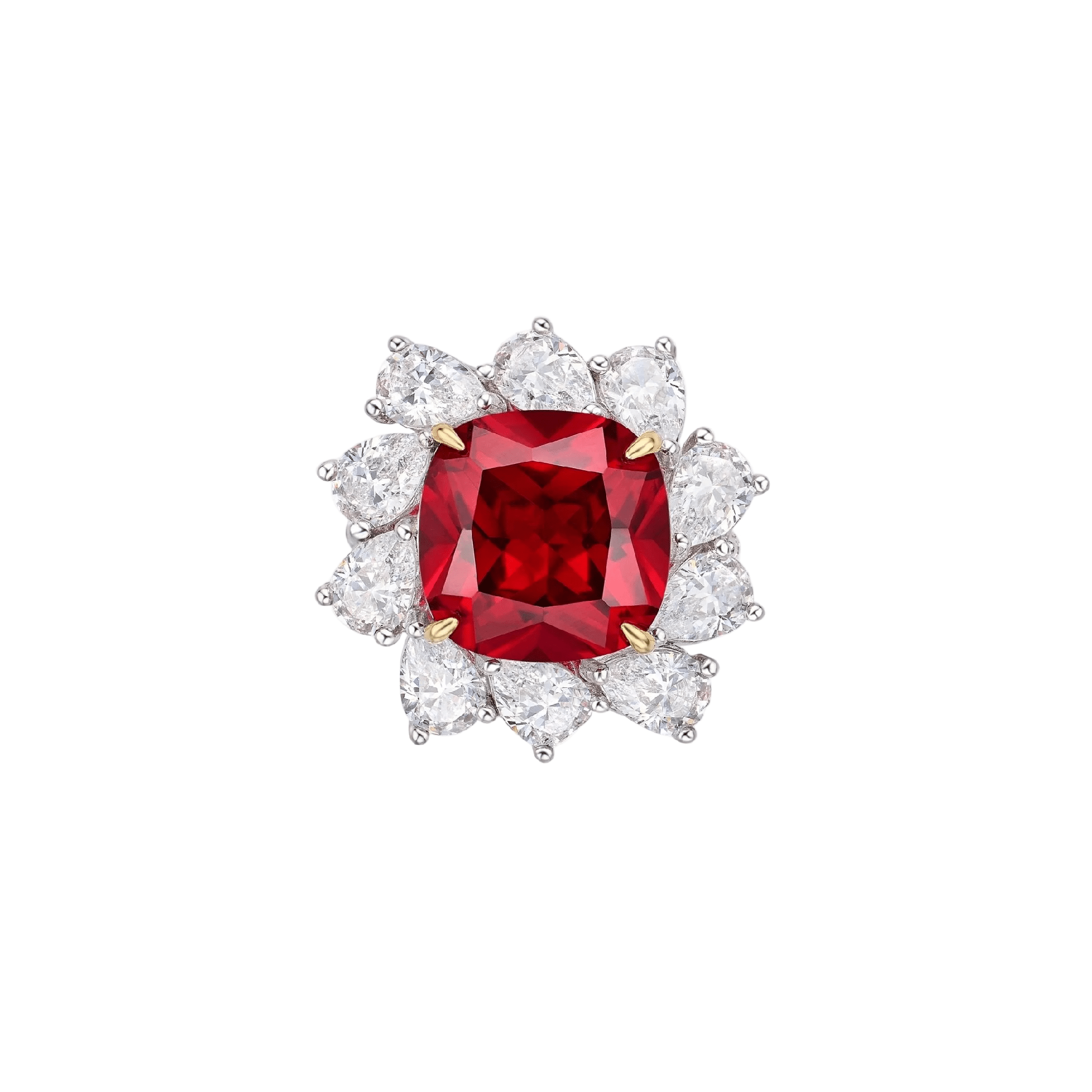 Cyra Radiance Ruby Cushion Ring - Gem Vivi
