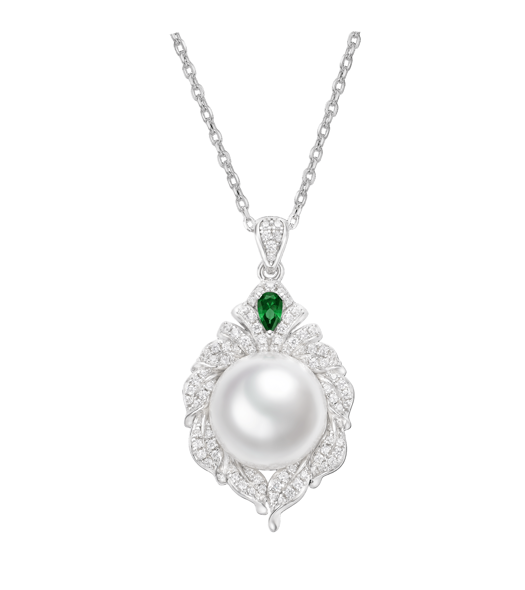 Dainty Pearl Pendant Necklace - Gem Vivi