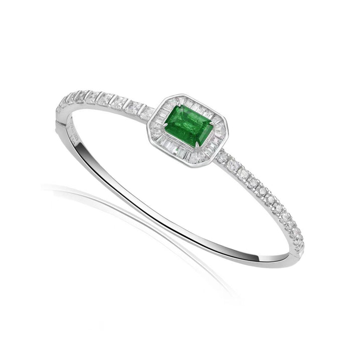 Emerald Cuff Bracelet - Gem Vivi