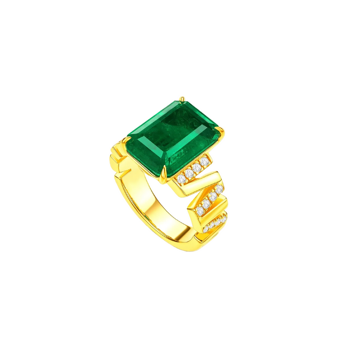 Emerald Elegance Ring - Gem Vivi