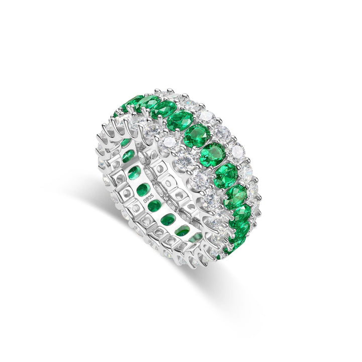 Emerald Eternity Ring - Gem Vivi