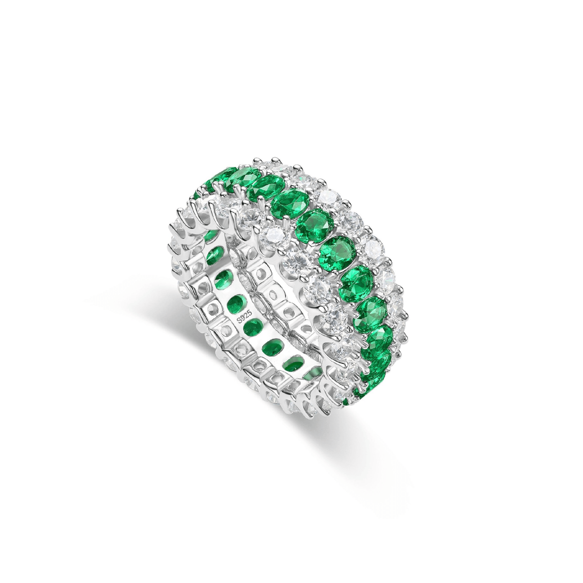 Emerald Eternity Ring - Gem Vivi