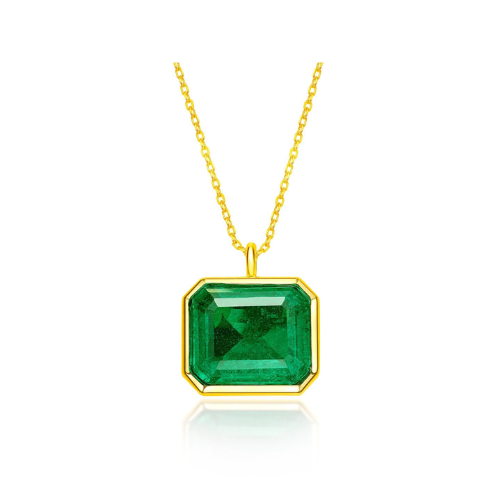 Emerald Luxe Golden Necklace - Gem Vivi