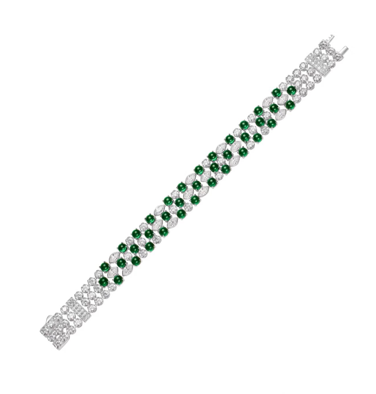 Emerald Verdant Majesty Bracelet - Gem Vivi