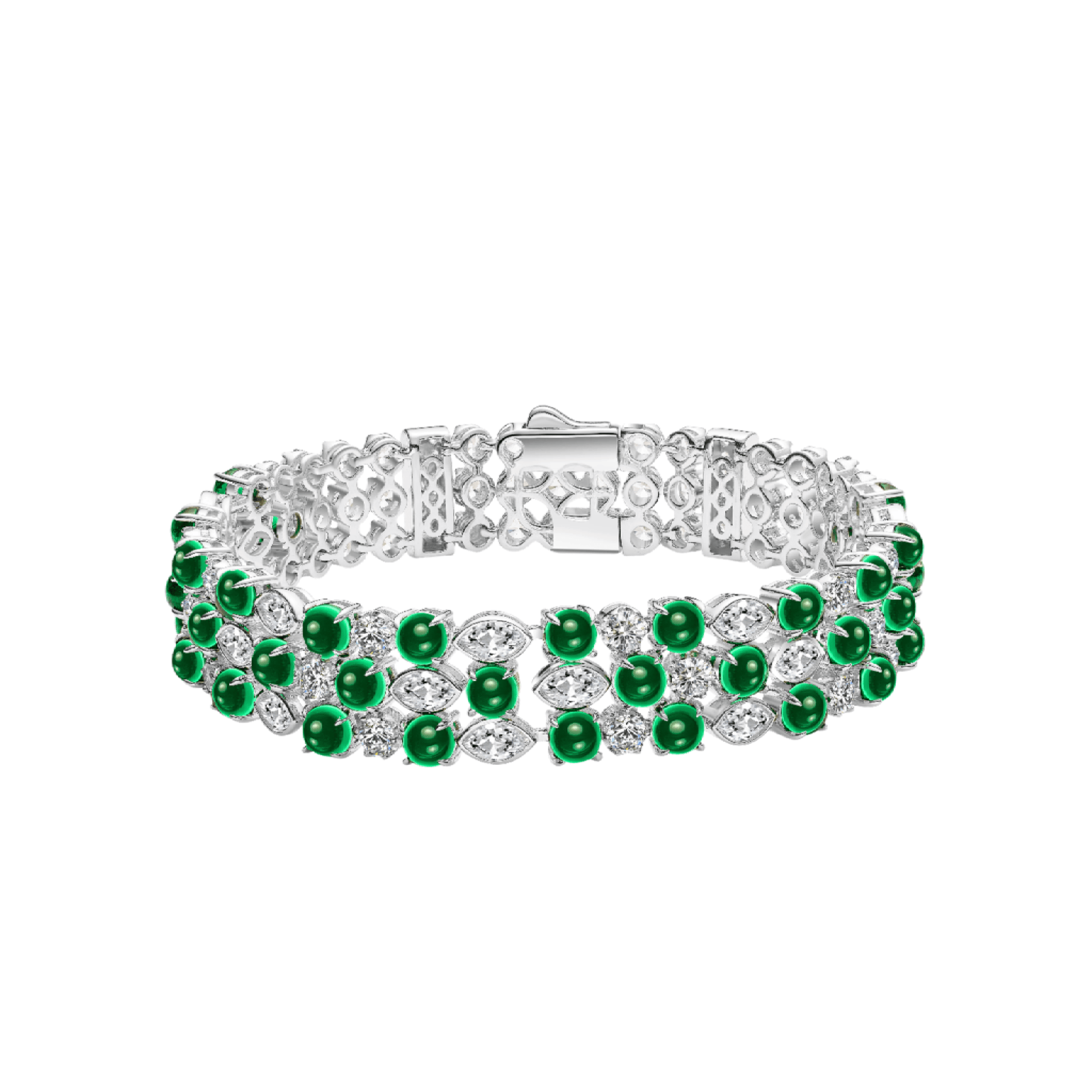 Emerald Verdant Majesty Bracelet - Gem Vivi