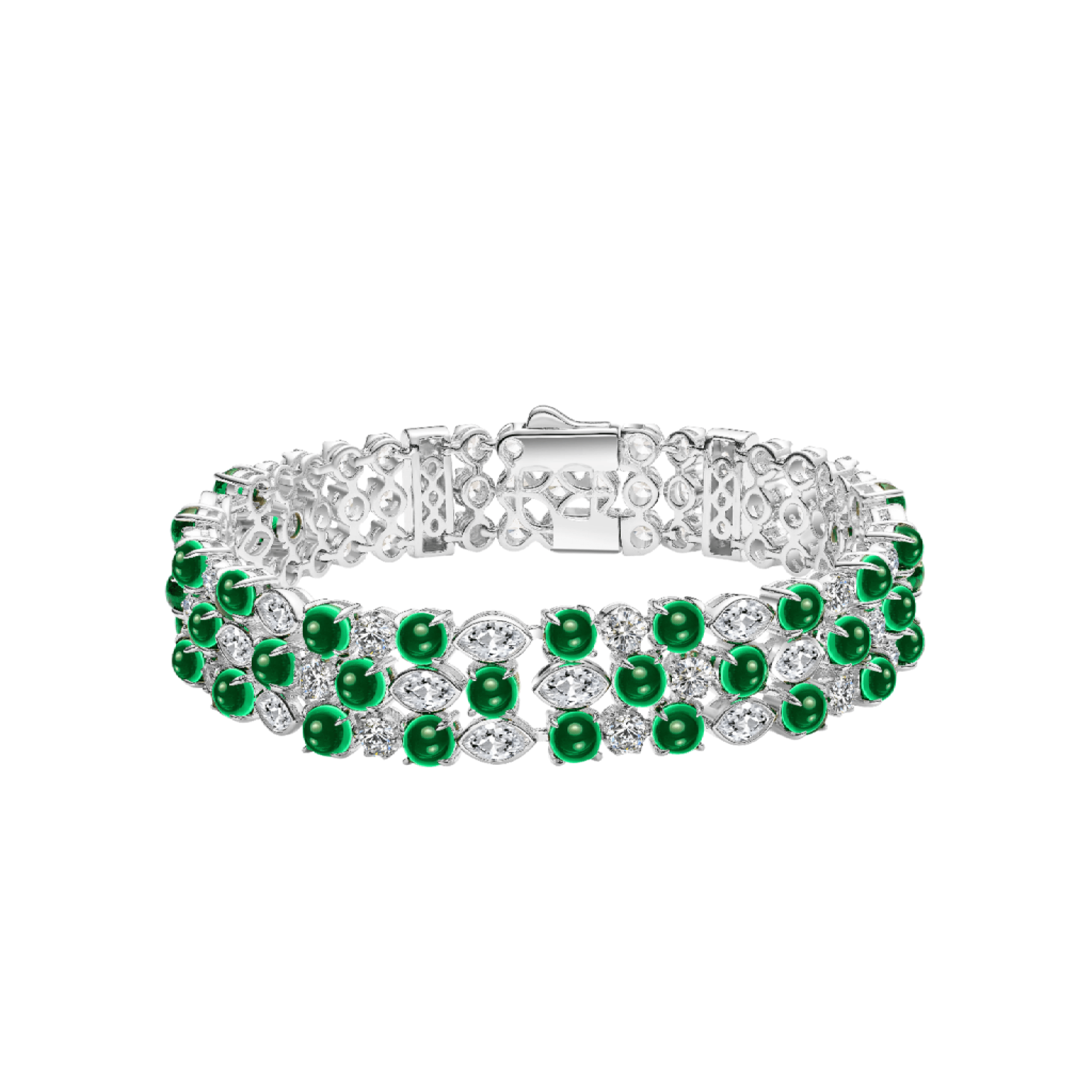 Emerald Verdant Majesty Bracelet - Gem Vivi