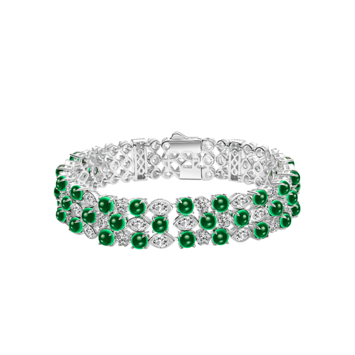 Emerald Verdant Majesty Bracelet - Gem Vivi