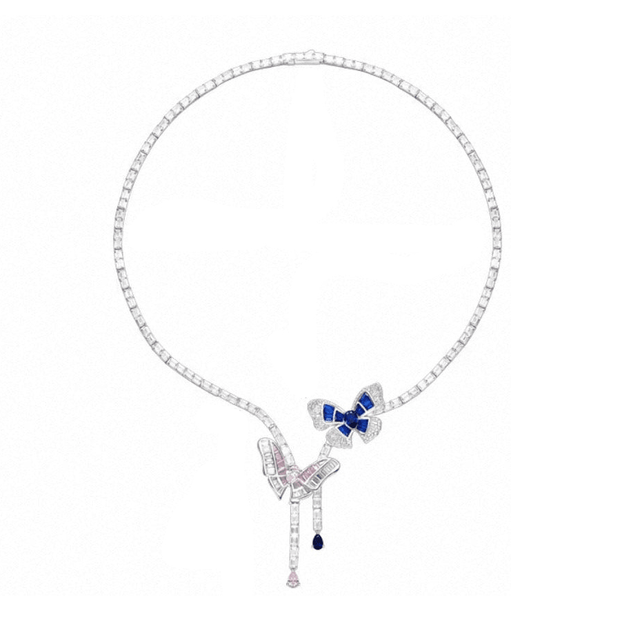 Enchanted Butterfly Drop Necklace - Gem Vivi