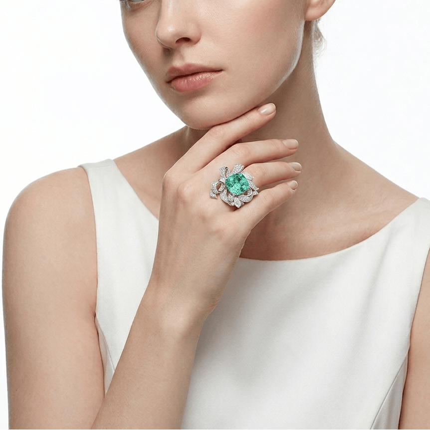 Enchanted Garden Paraiba Ring - Gem Vivi