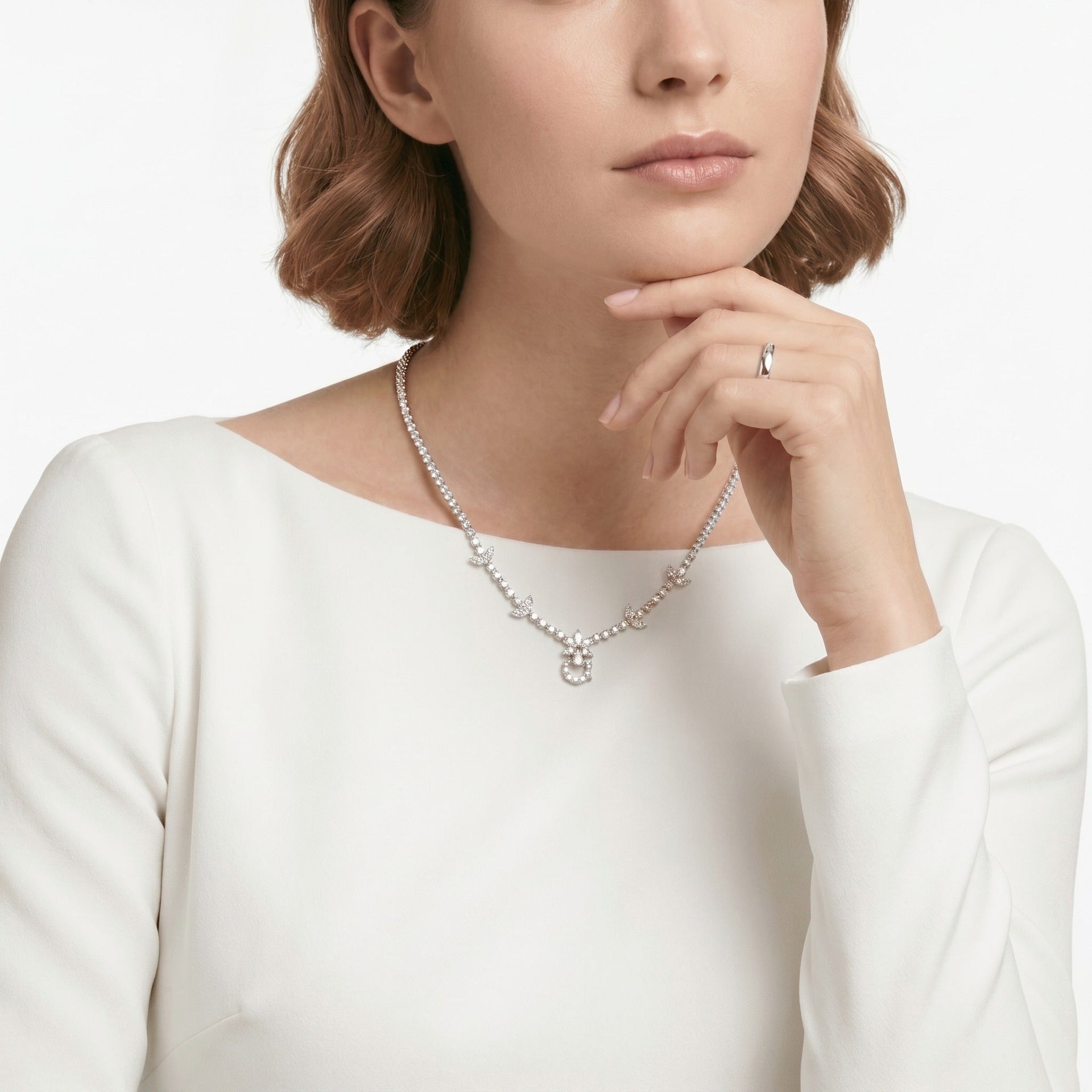 Floral Motif Loop Chain - Gem Vivi
