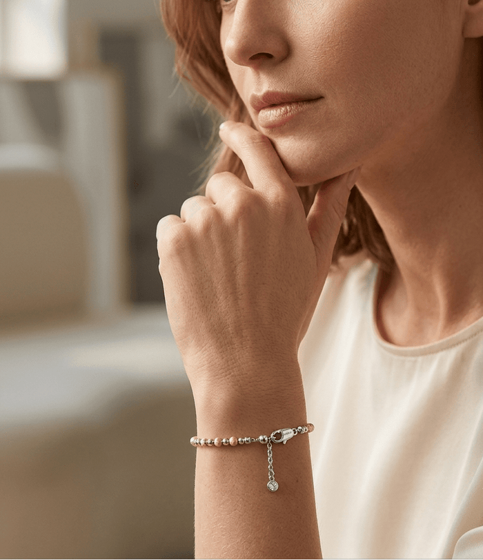 Glow Dual Tone Bead Bracelet - Gem Vivi