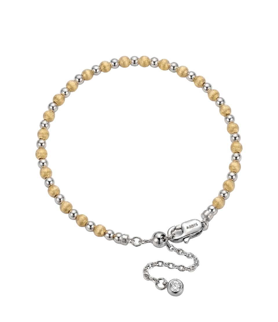 Glow Dual Tone Bead Bracelet - Gem Vivi