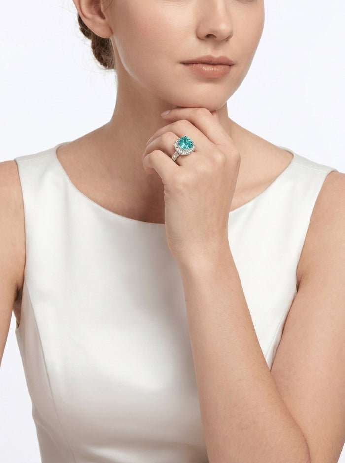 Glow Paraiba Ring - Gem Vivi