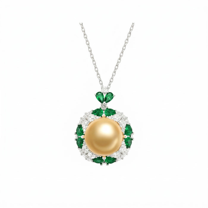 Glowing Pearl Pendant Necklace - Gem Vivi