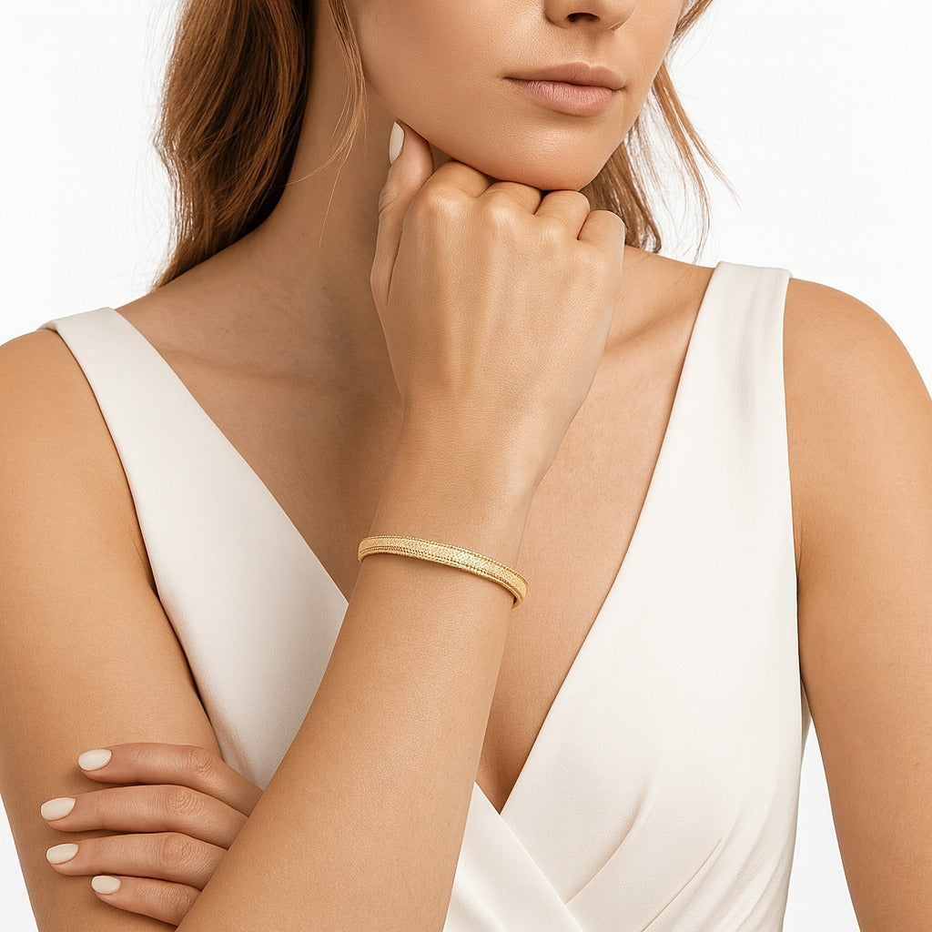 Gold Brushed Radiance Bangle