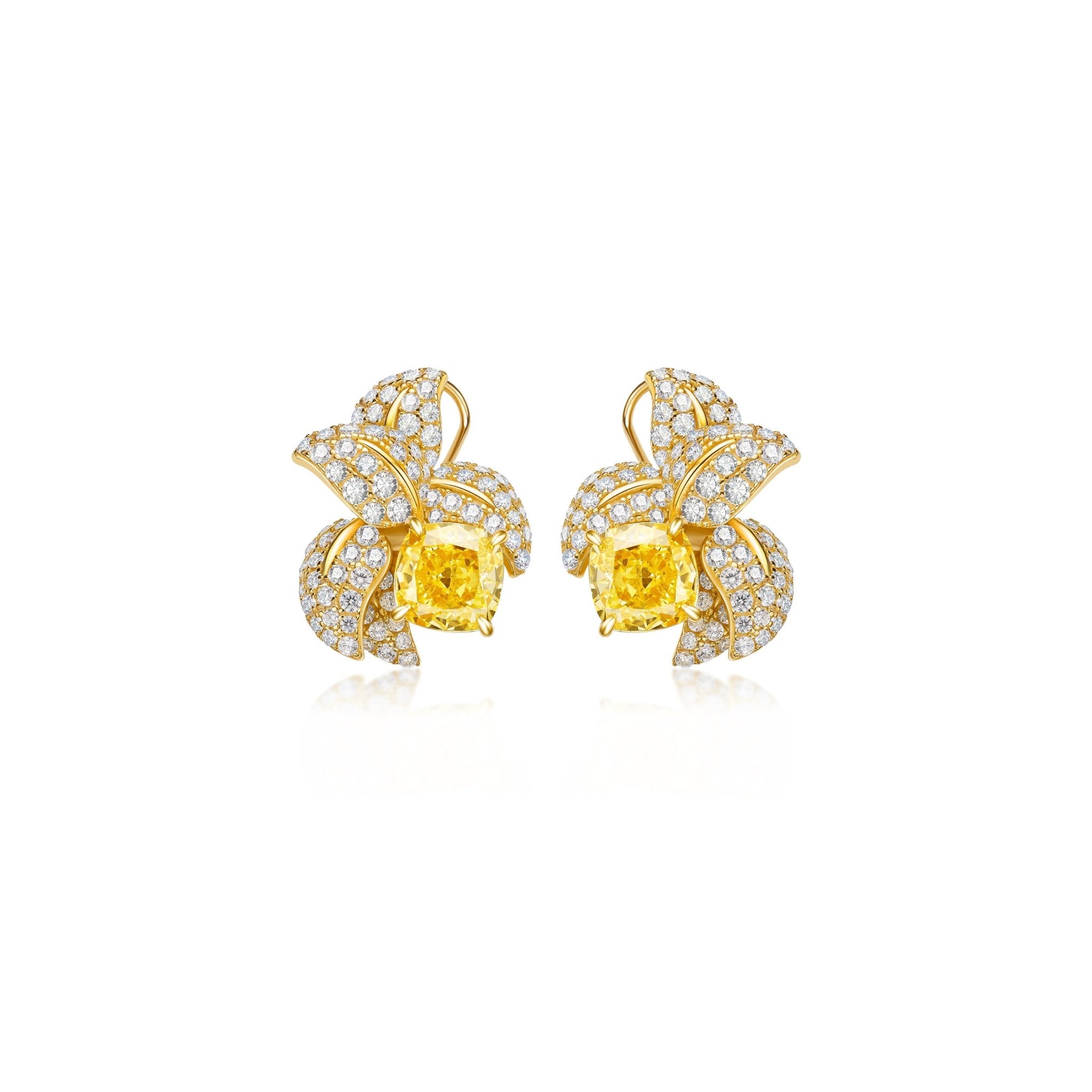 Golden Bloom Stud Earrings - Gem Vivi