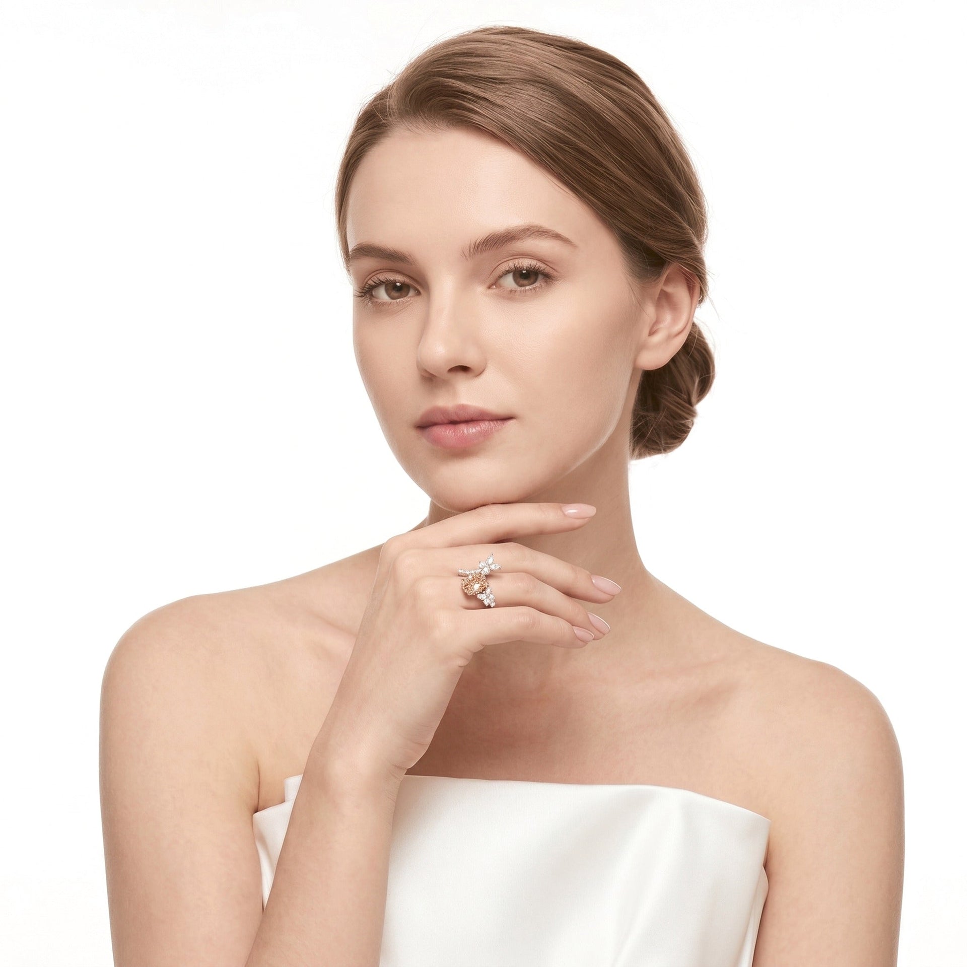 Golden Garden Bloom Canary Yellow Ring - Gem Vivi