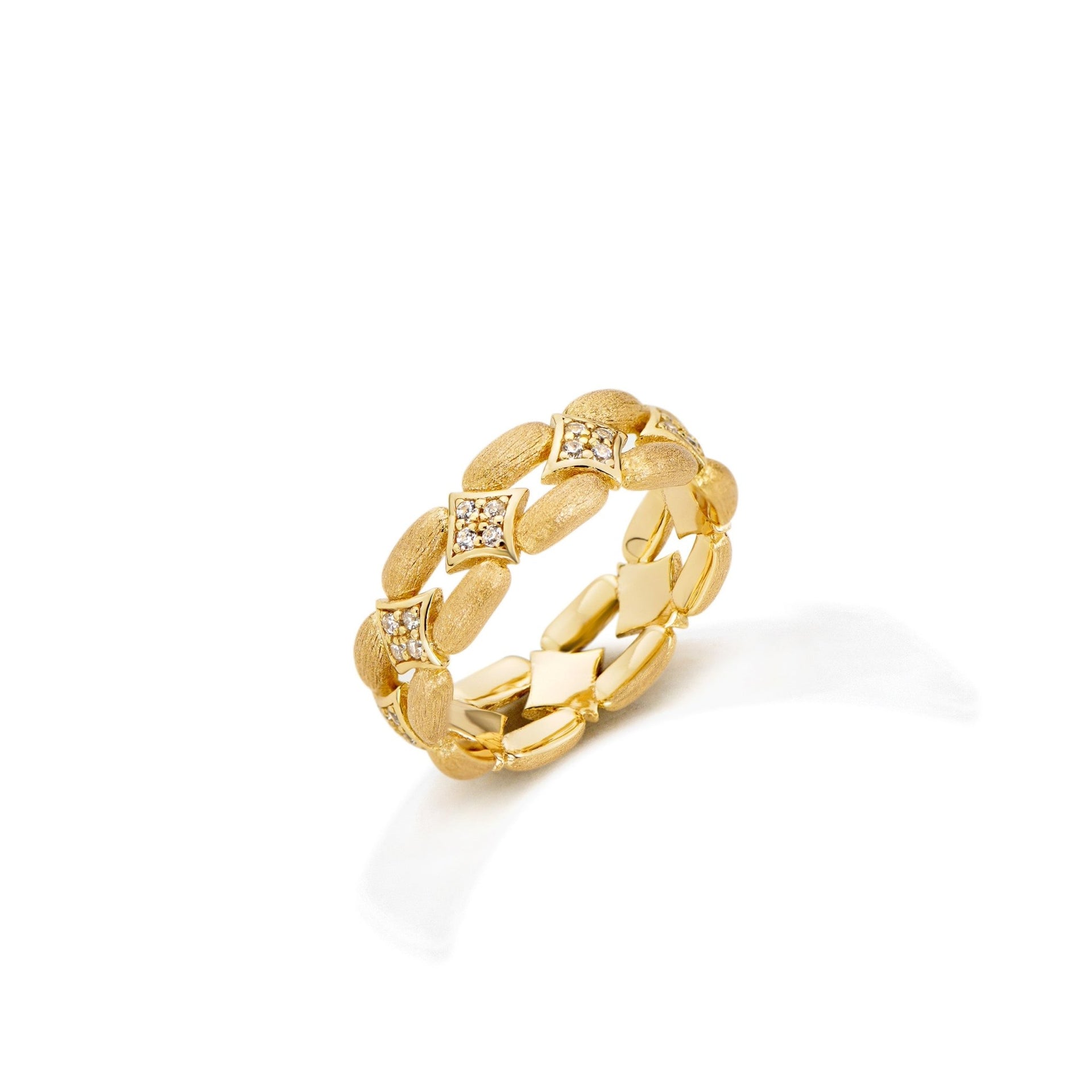 Golden Georgiana Link Band - Gem Vivi