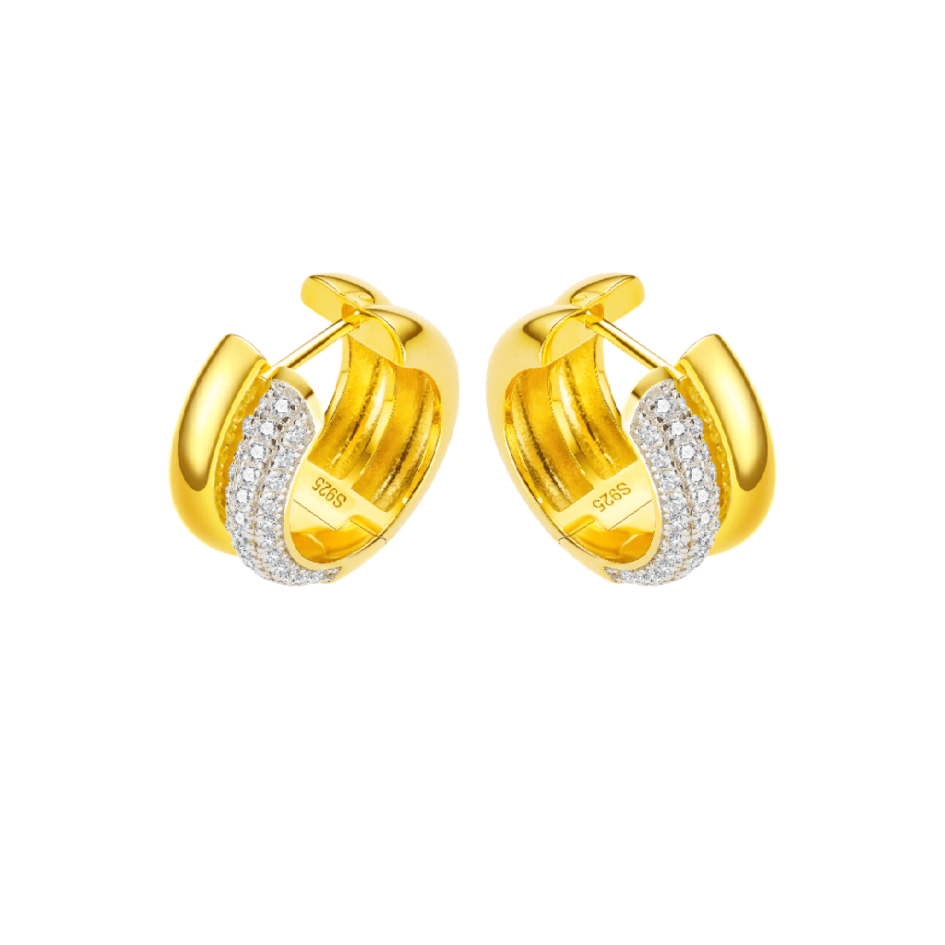 Golden Glow Hoops - Gem Vivi
