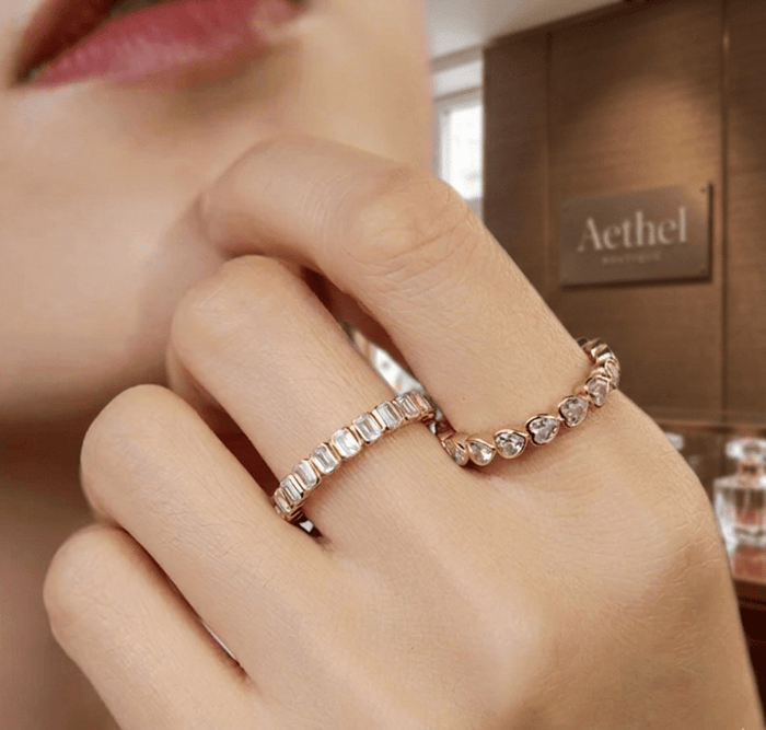 Golden Heart Eternity Ring - Gem Vivi