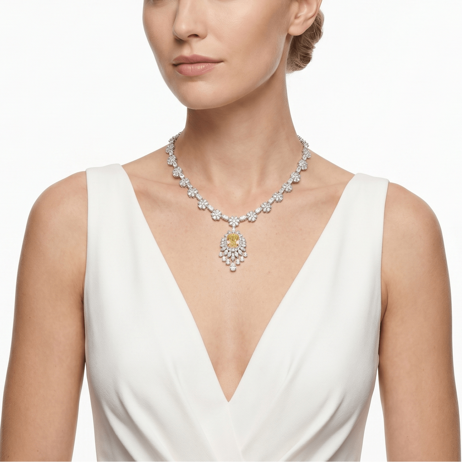 Golden Radiance Drop Necklace - Gem Vivi