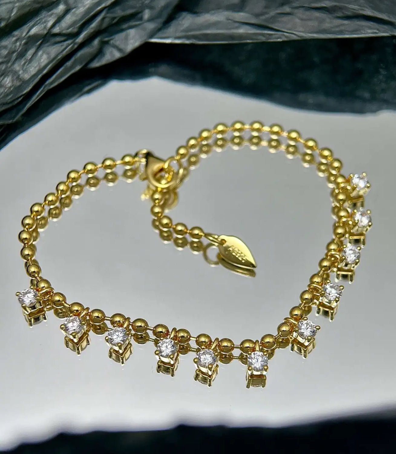 Golden Radiance Tiny Bead Bracelet - Gem Vivi