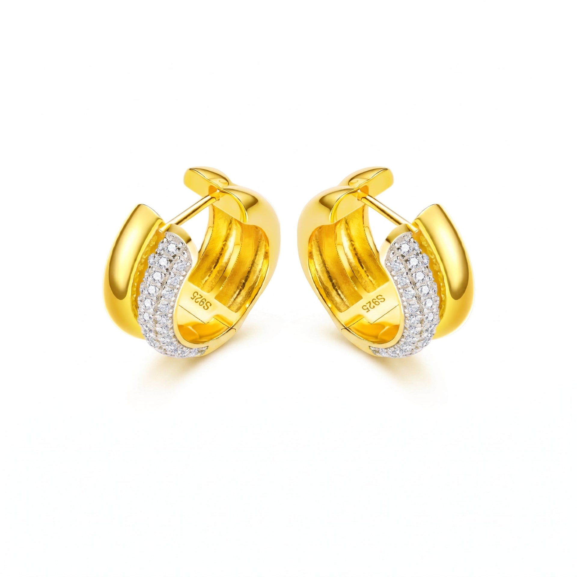 Golden Solaris Hoops - Gem Vivi