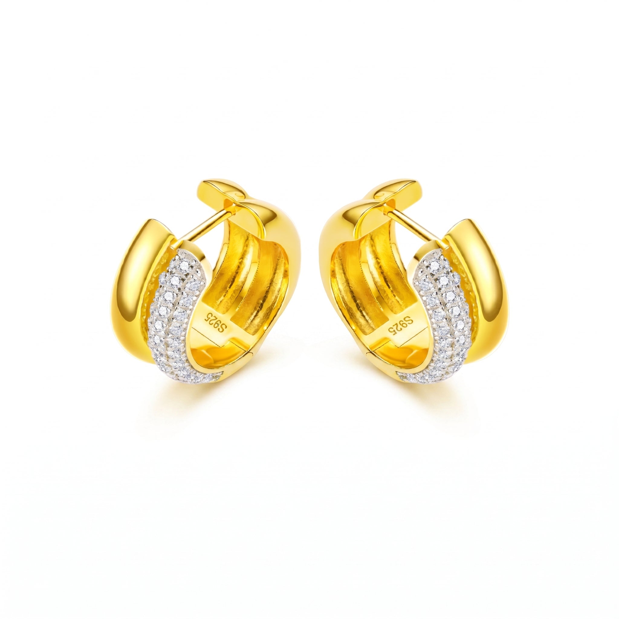 Golden Solaris Hoops - Gem Vivi