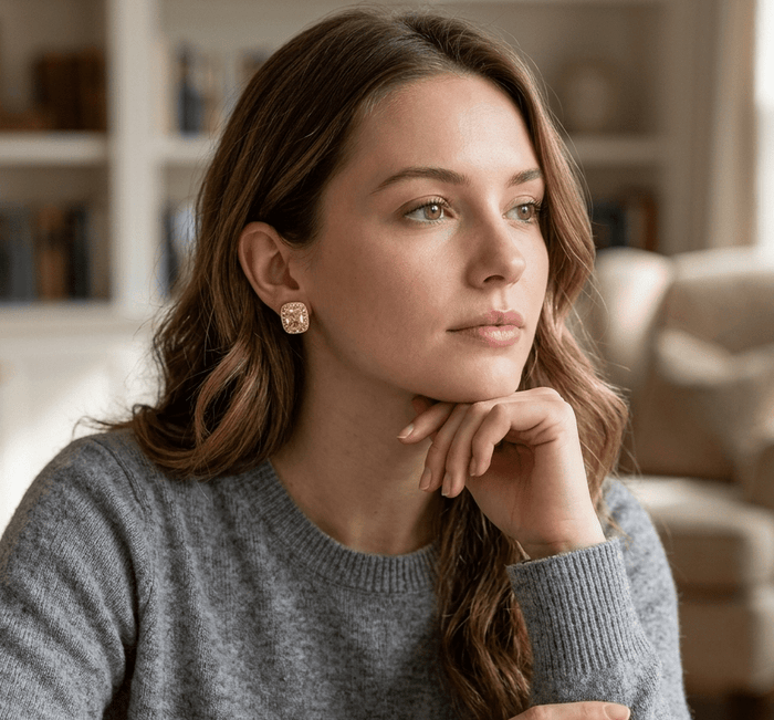 Golden Soleil Stud Earrings - Gem Vivi