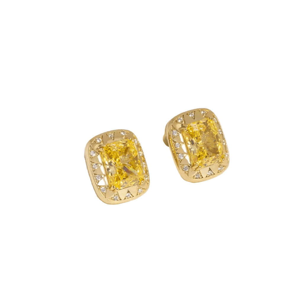 Golden Soleil Stud Earrings - Gem Vivi