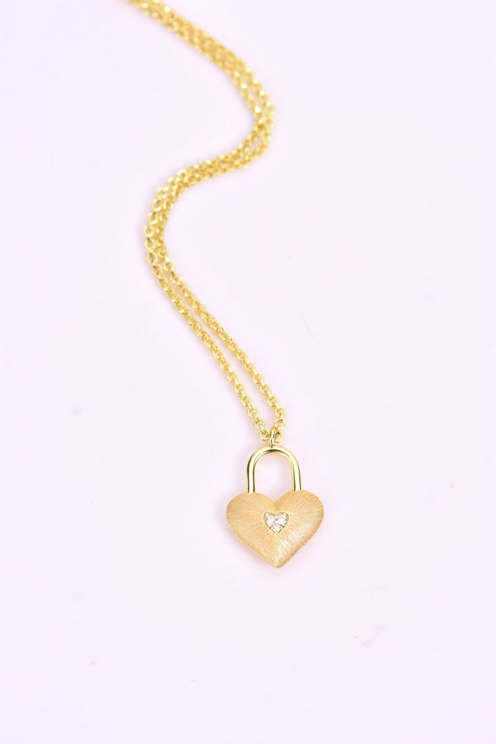 Heartlock Promise Pendant - Gem Vivi