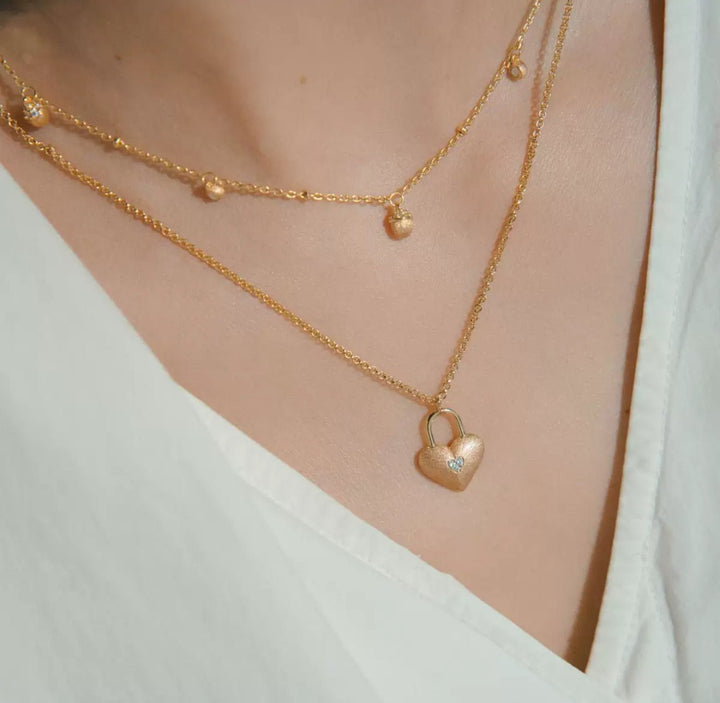 Heartlock Promise Pendant - Gem Vivi