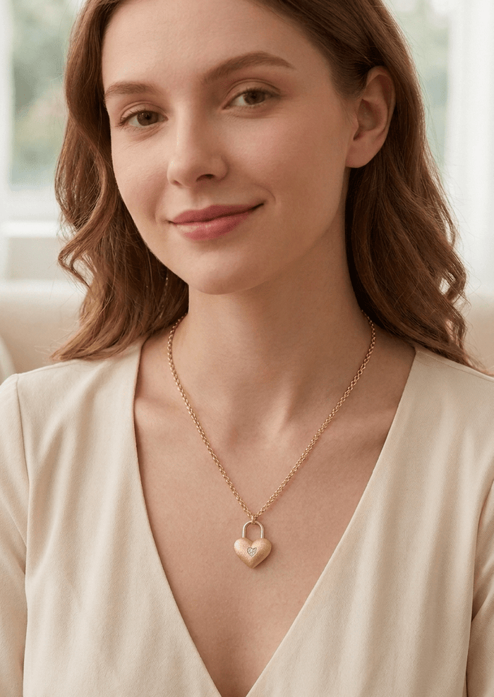 Heartlock Promise Pendant - Gem Vivi