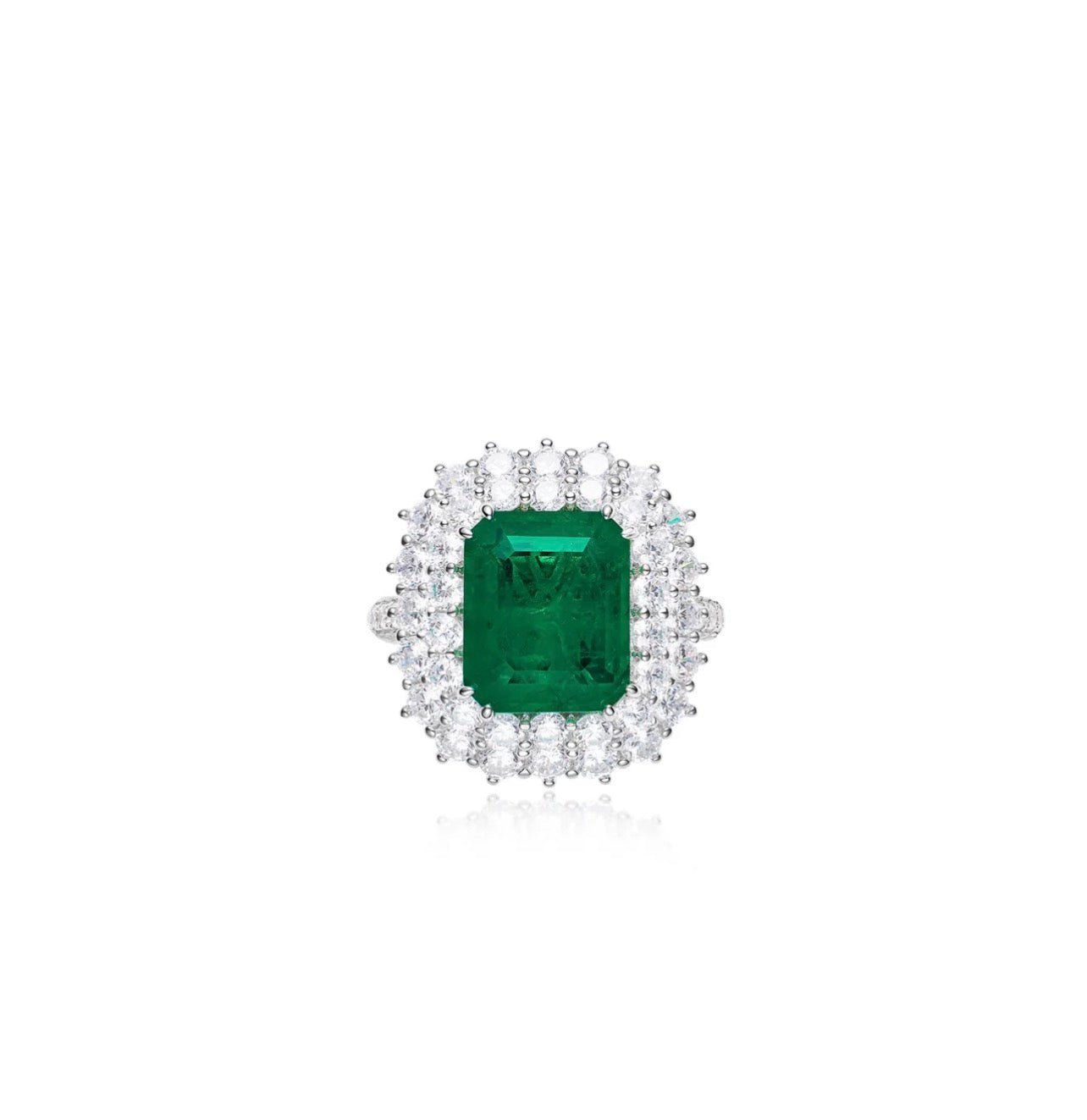 Imperial Emerald Garden Ring - Gem Vivi