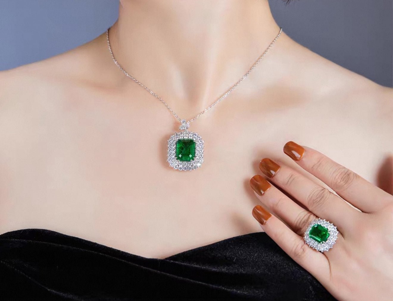 Imperial Emerald Garden Ring - Gem Vivi
