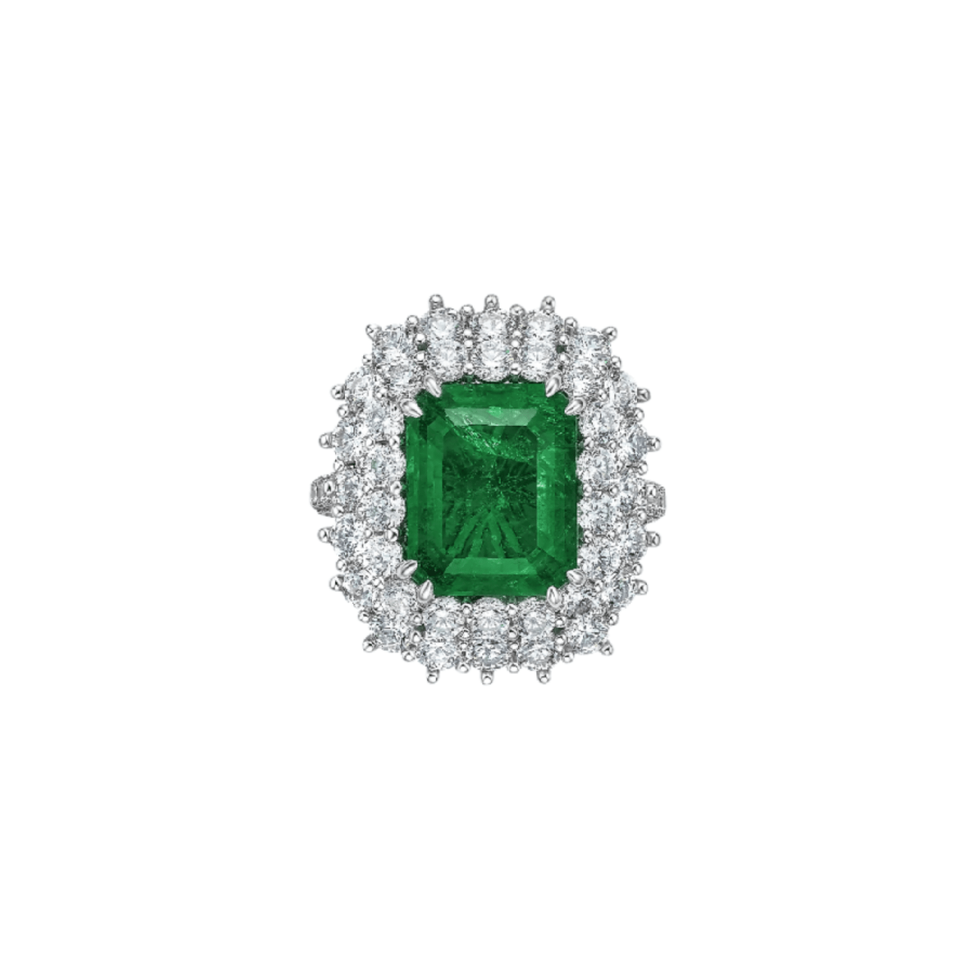 Imperial Emerald Garden Ring - Gem Vivi
