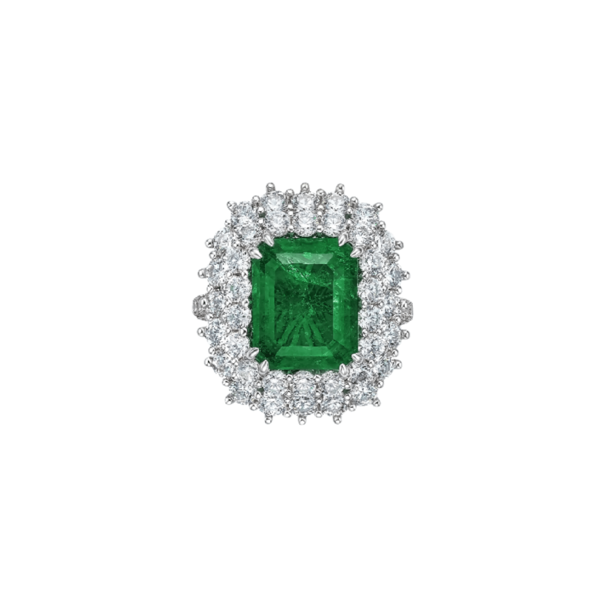 Imperial Emerald Garden Ring - Gem Vivi