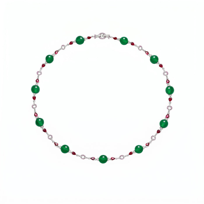 Imperial Orchard Jade Necklace - Gem Vivi
