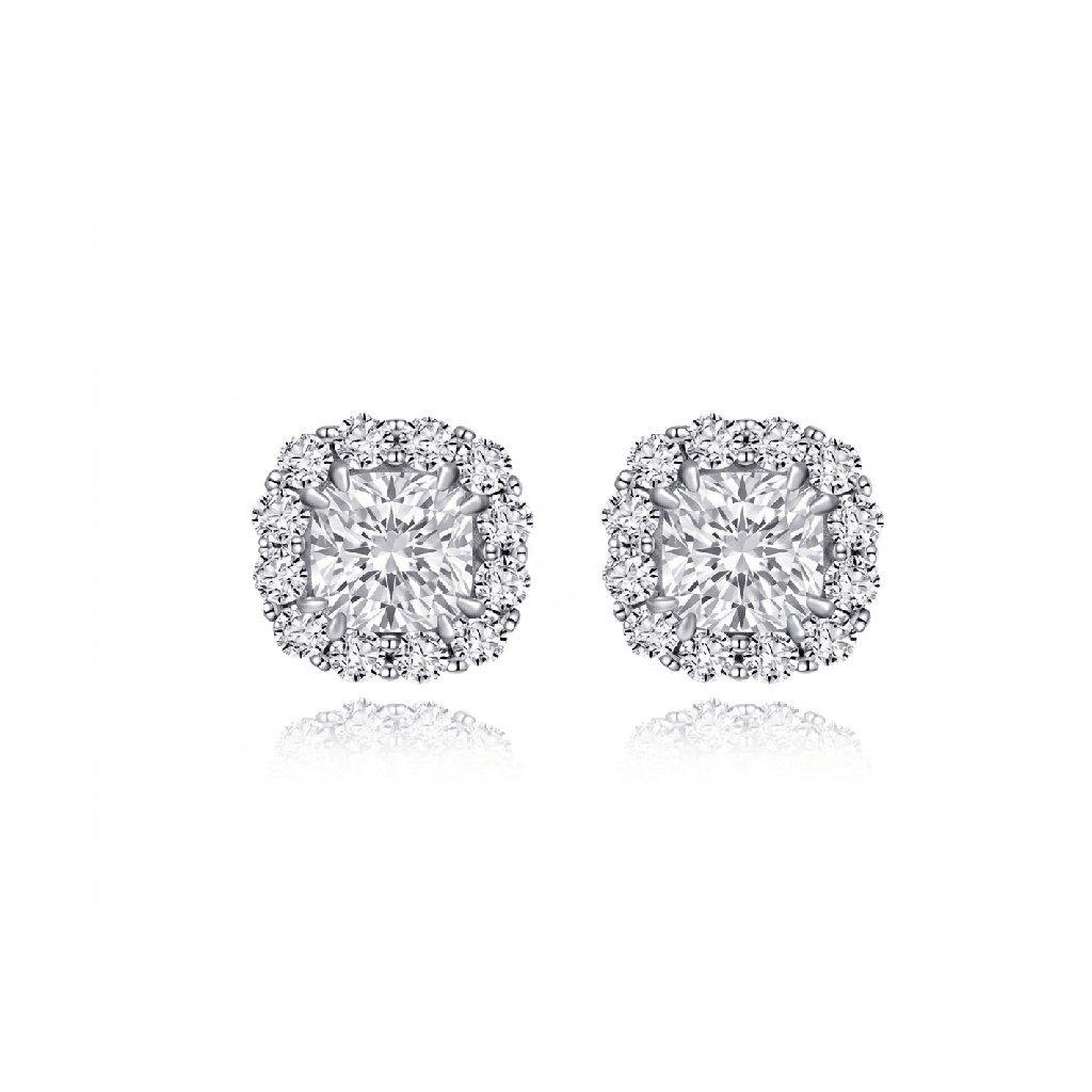 Isabella Halo Stud Earrings - Gem Vivi