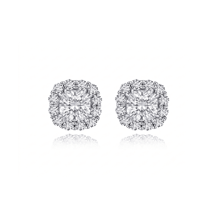 Isabella Halo Stud Earrings - Gem Vivi