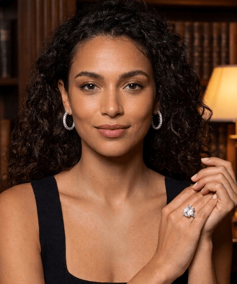 Kensington Asscher-Cut Ring - Gem Vivi