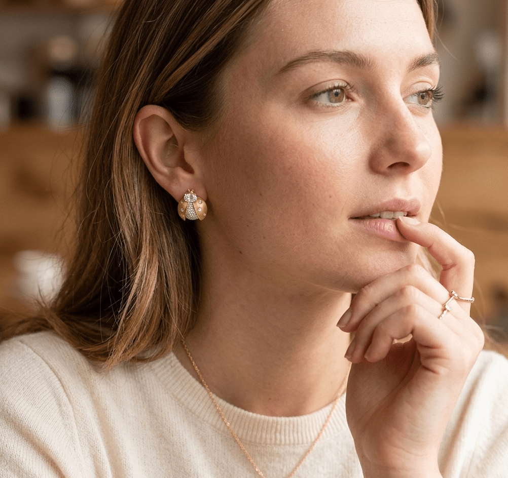 Lady Bug Earring - Gem Vivi